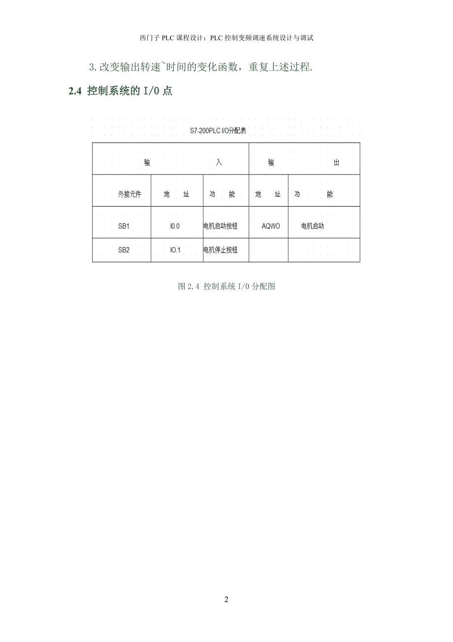 [毕业设计精品]PLC控制变频调速系统设计与调试_第5页