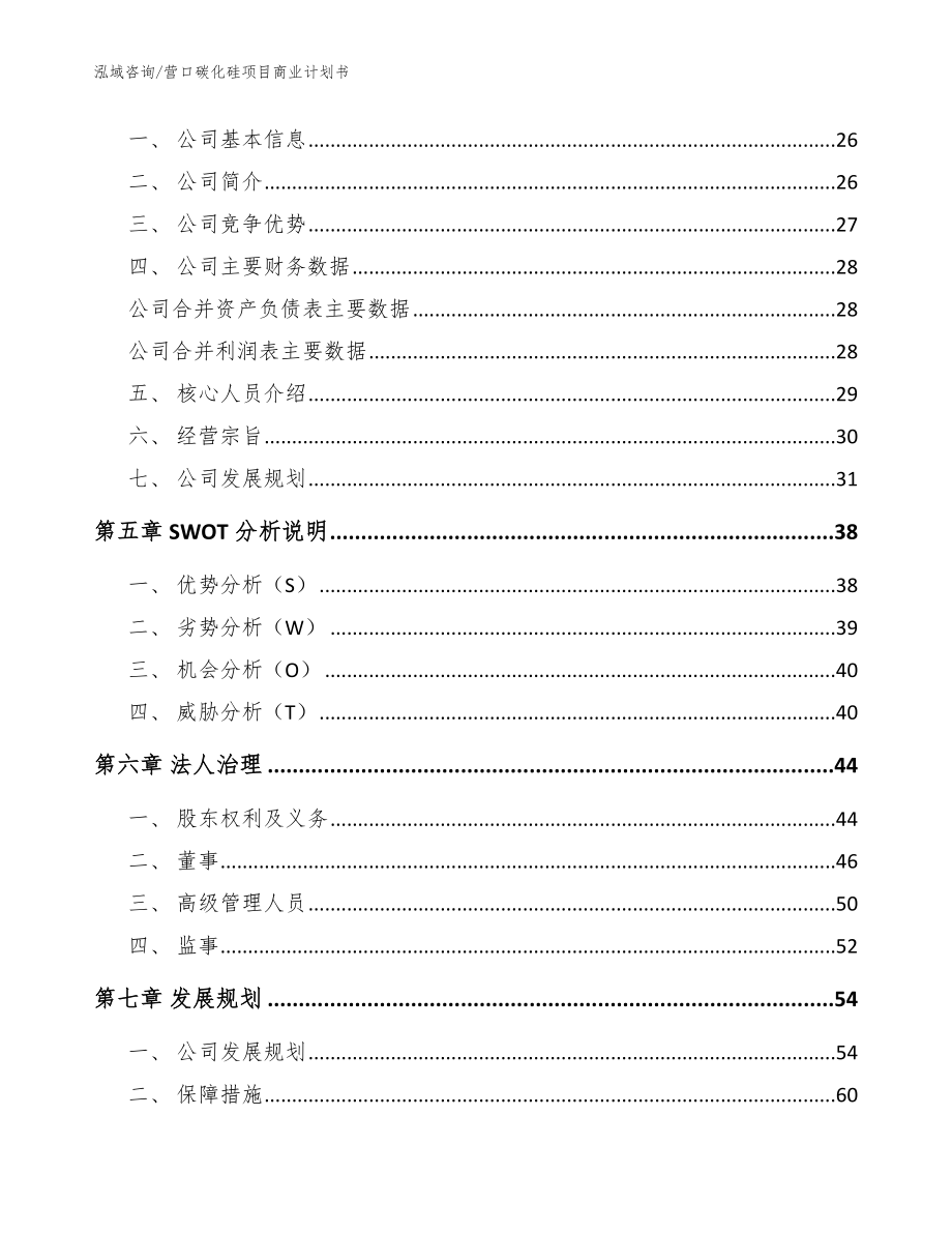 营口碳化硅项目商业计划书【模板】_第3页