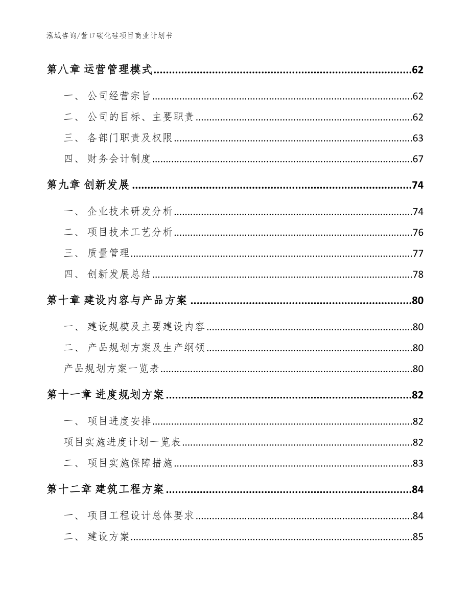 营口碳化硅项目商业计划书【模板】_第4页