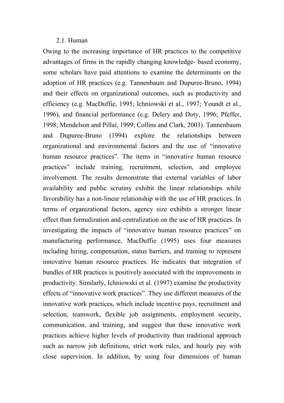 战略人力资源管理实践与创新的性能 中介角色的知识管理能力毕业论文外文翻译_第4页