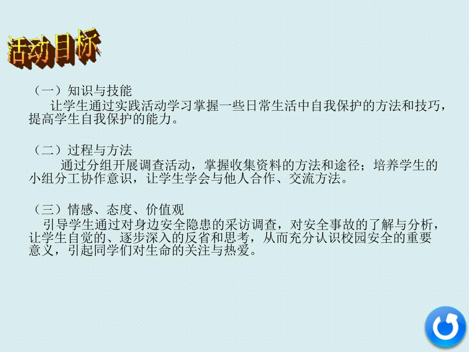 综合实践活动关注校园安全ppt课件_第4页