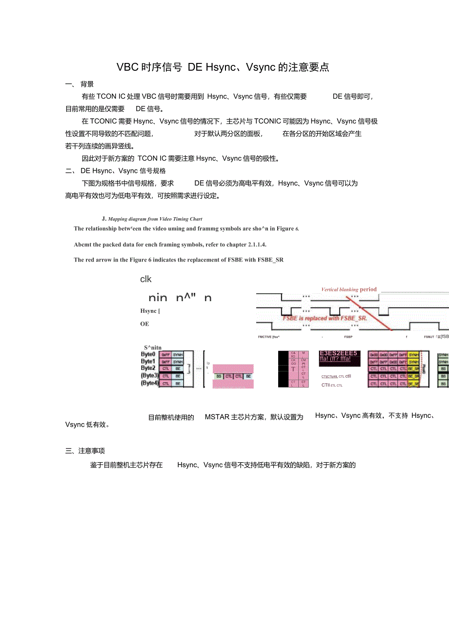 VBO时序信号DE、Hsync、Vsync的注意要点_第1页