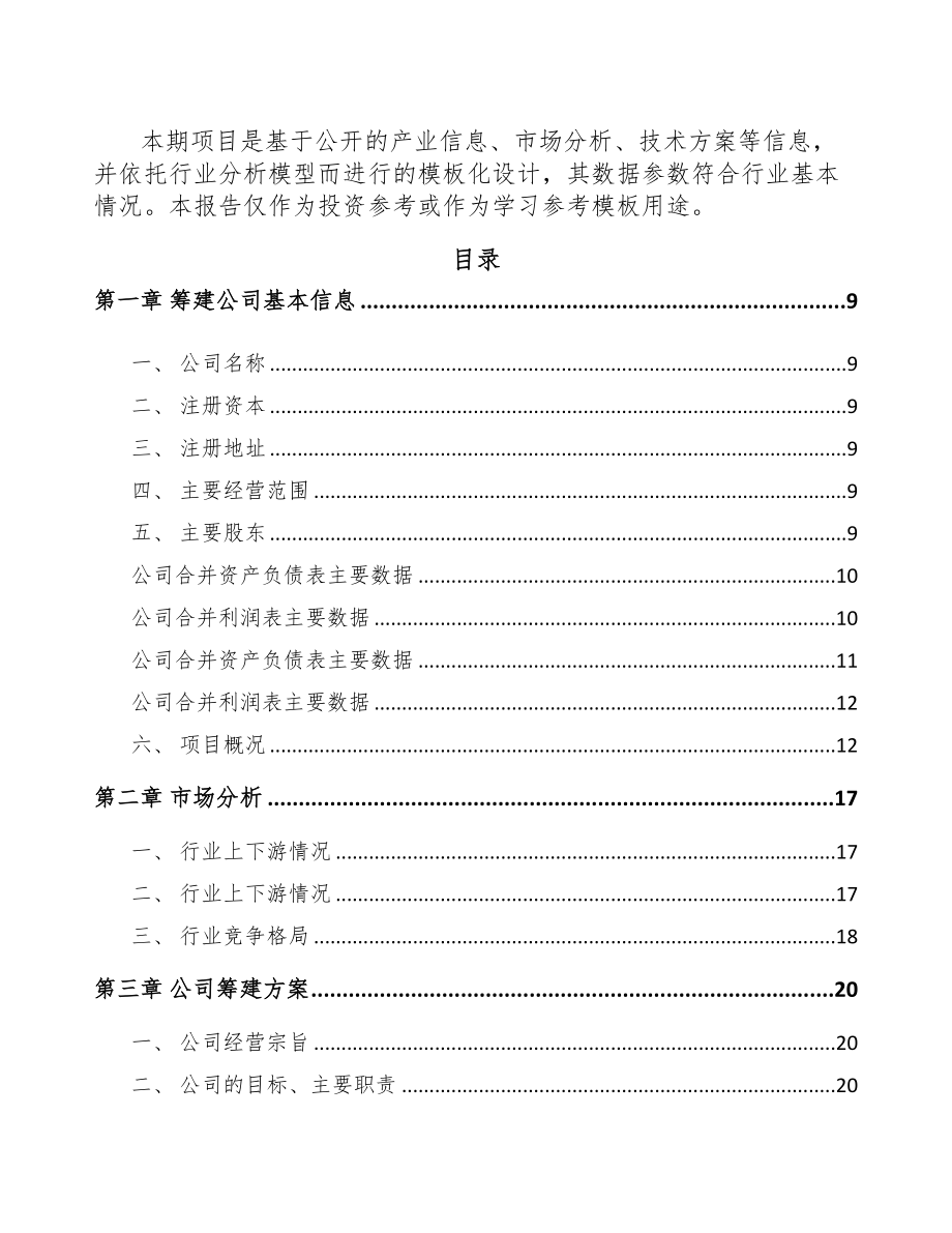 安徽关于成立机动车灯具公司可行性研究报告(DOC 80页)_第3页