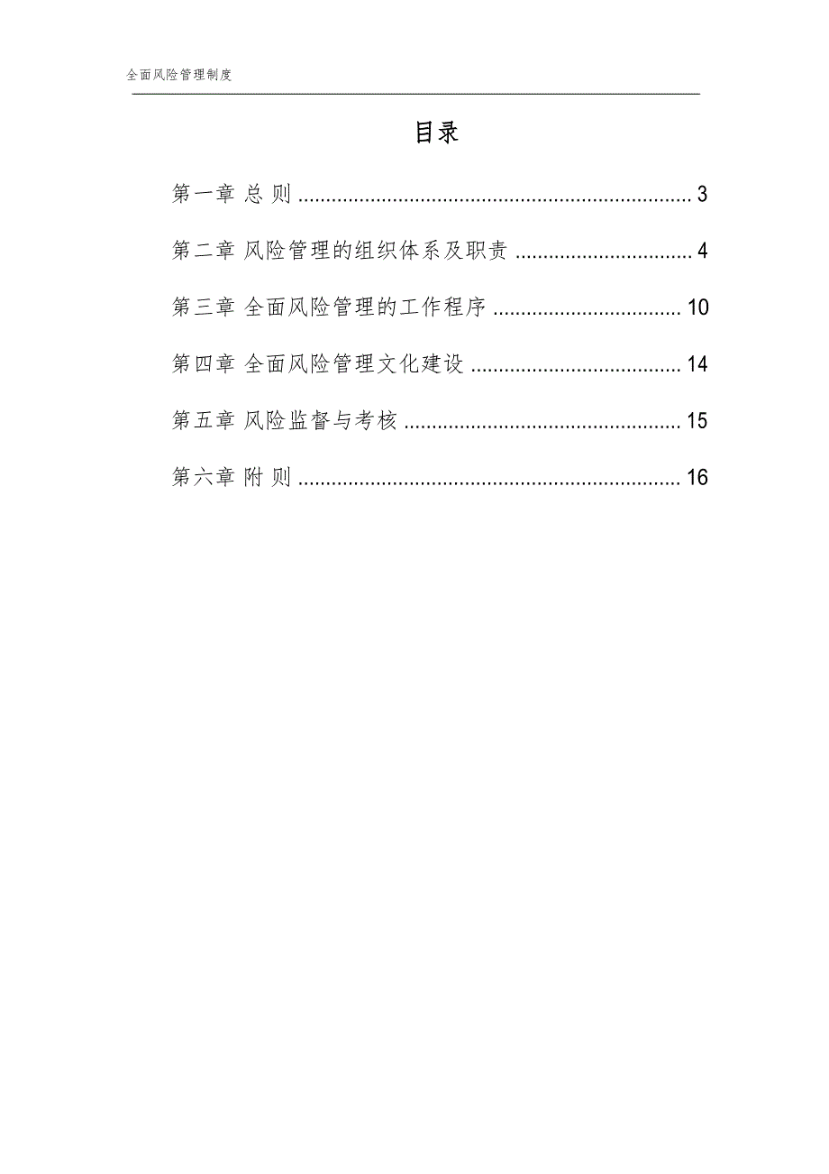 集团有限公司全面风险管理制度_第3页