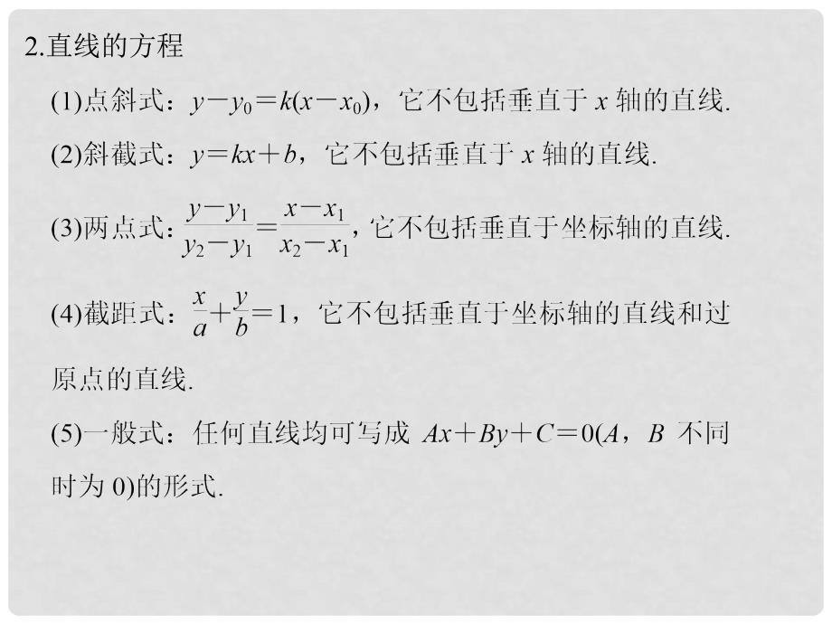 创新设计（全国通用）高考数学二轮复习 考前增分指导三 回扣——回扣教材查缺补漏清除得分障碍 6 解析几何课件 理_第4页