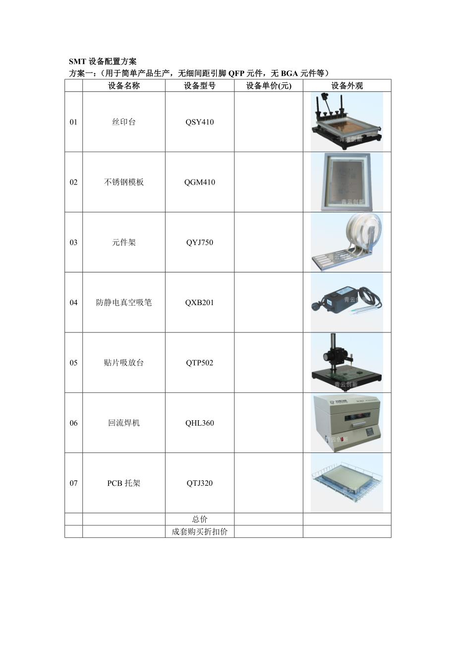 SMT手工生产线配置方案.doc_第2页