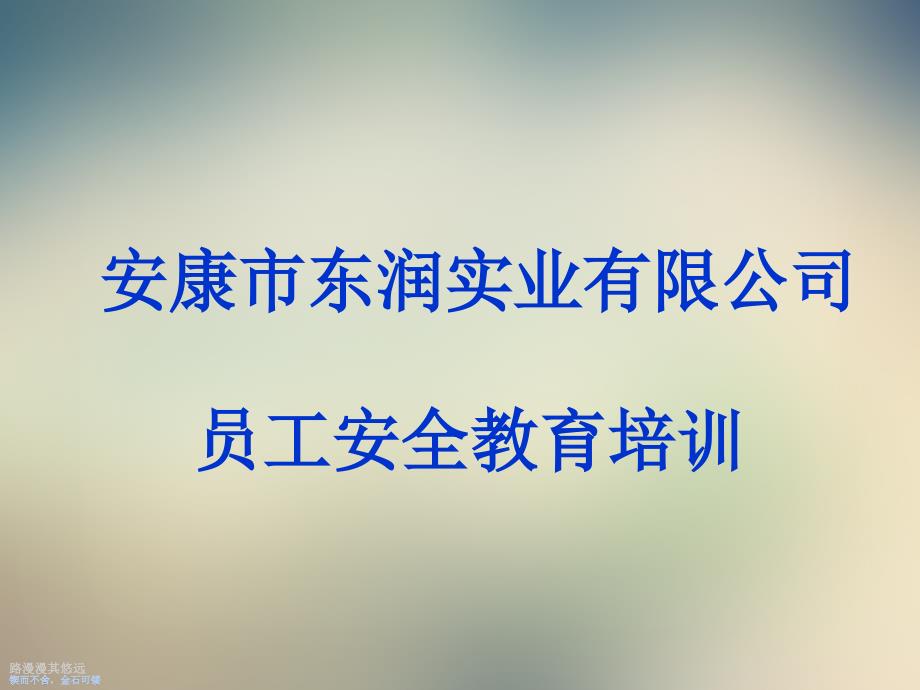 员工安全培训PPT课件_第2页