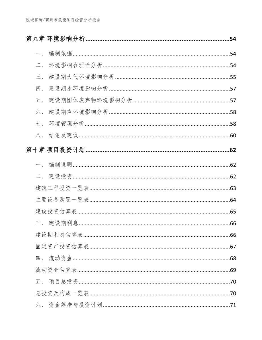 霸州市氢能项目经营分析报告【范文参考】_第5页