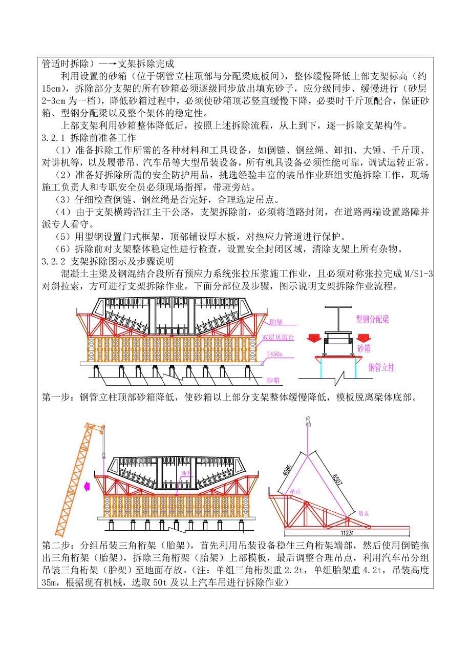 钢混结合段支架拆除交底_第5页