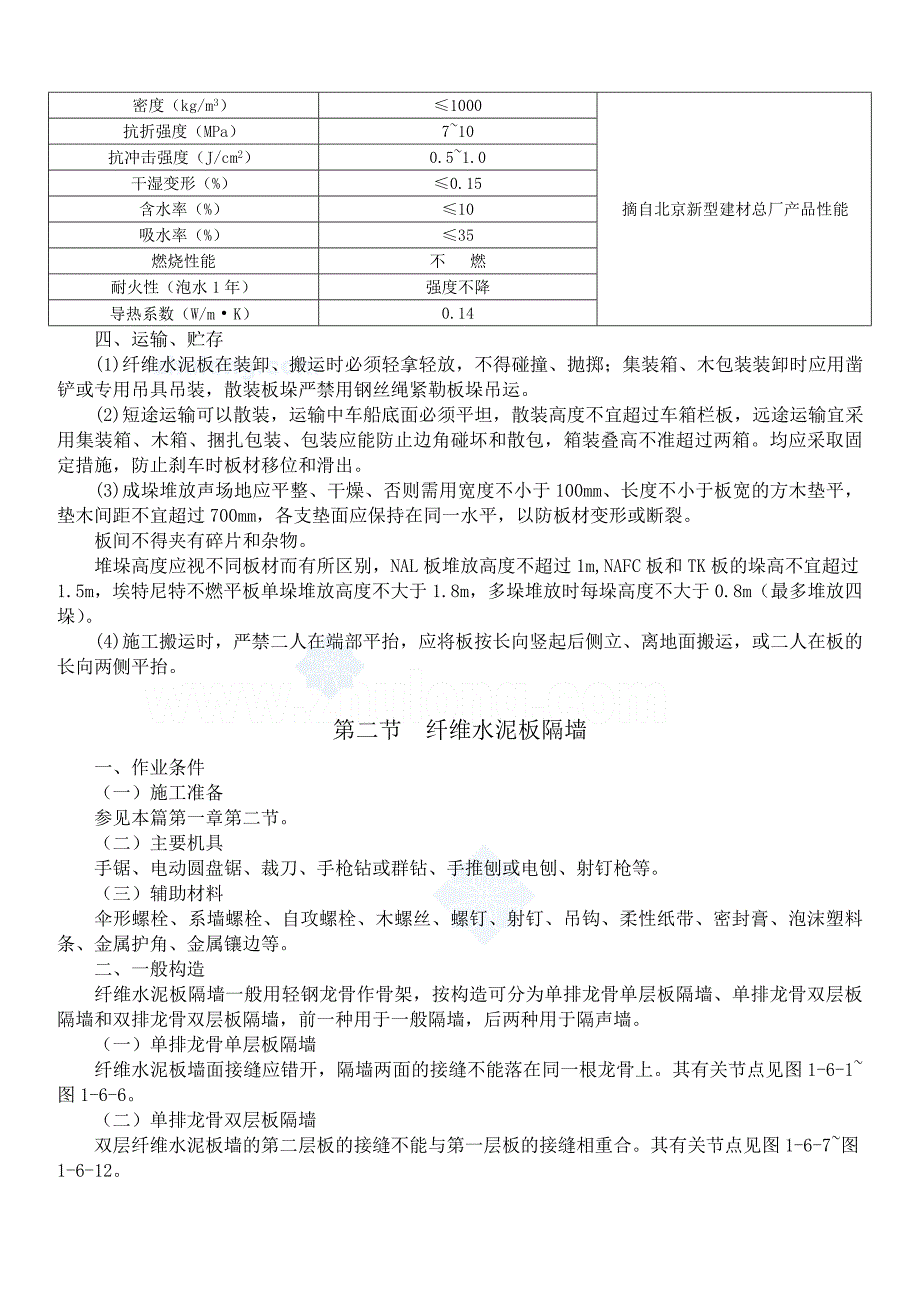 纤维水泥板隔墙吊顶外墙施工工艺Word_第4页