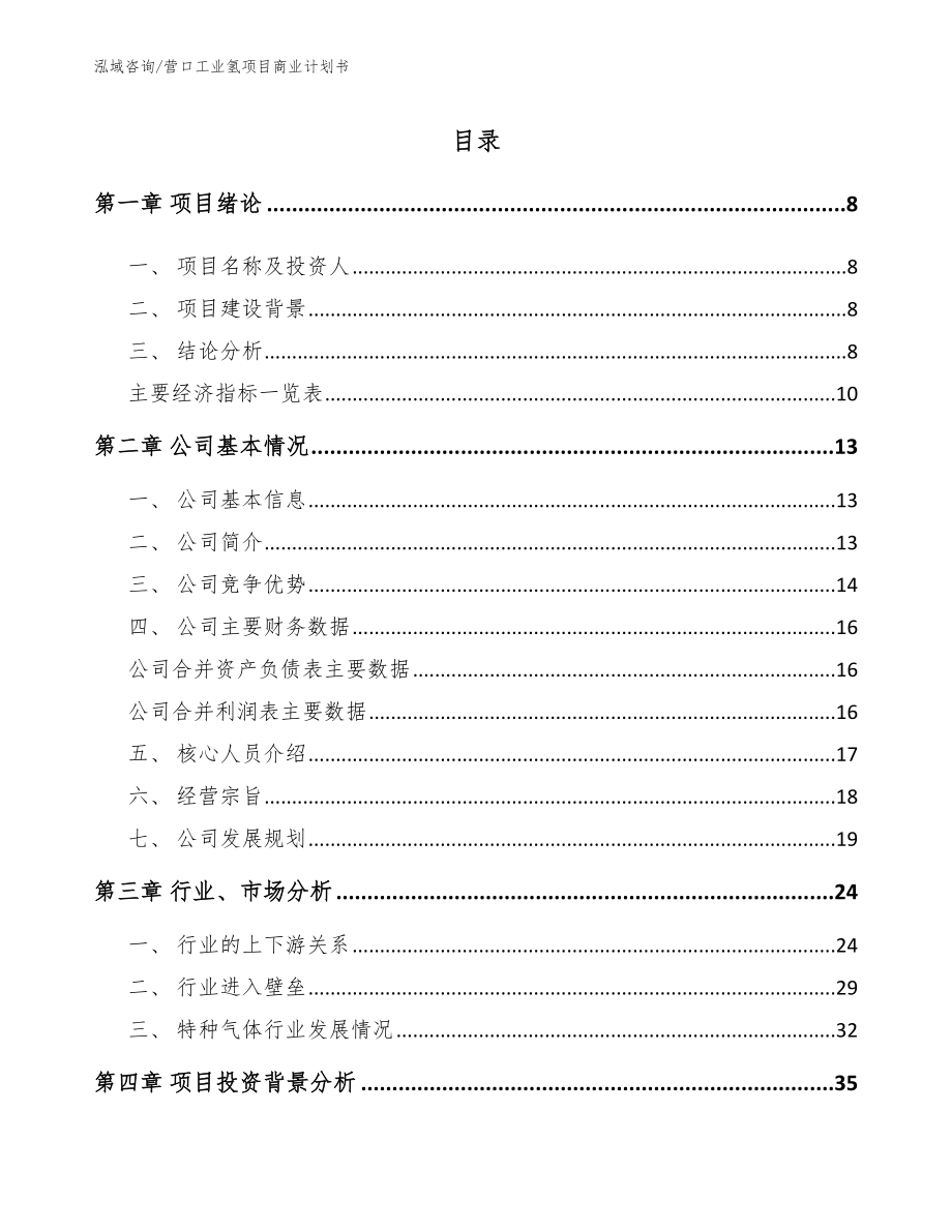 营口工业氢项目商业计划书_第3页