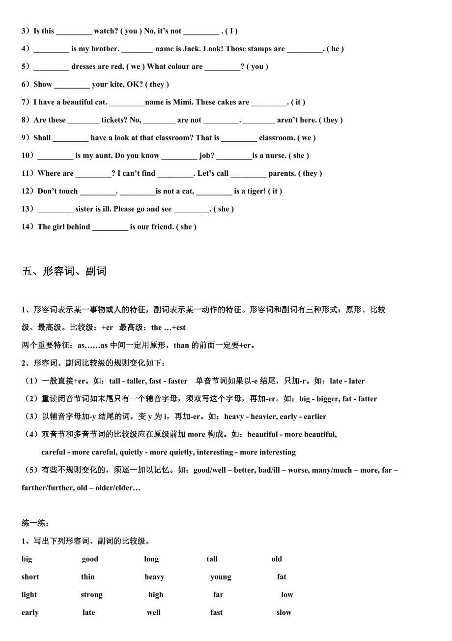 小学英语语法归纳总结_第5页