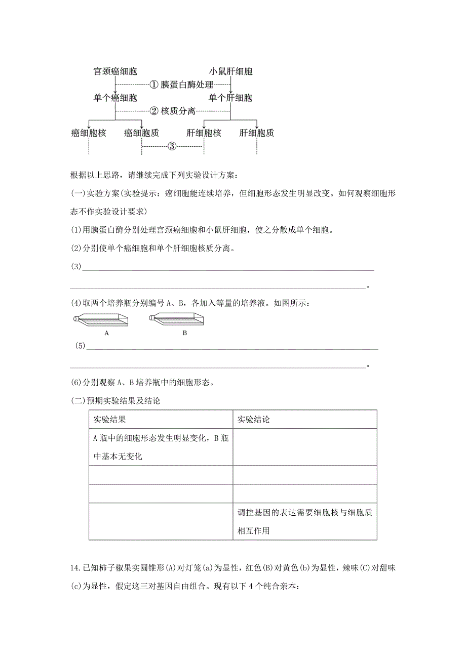 高三生物二轮必修模块典题精练32_第4页