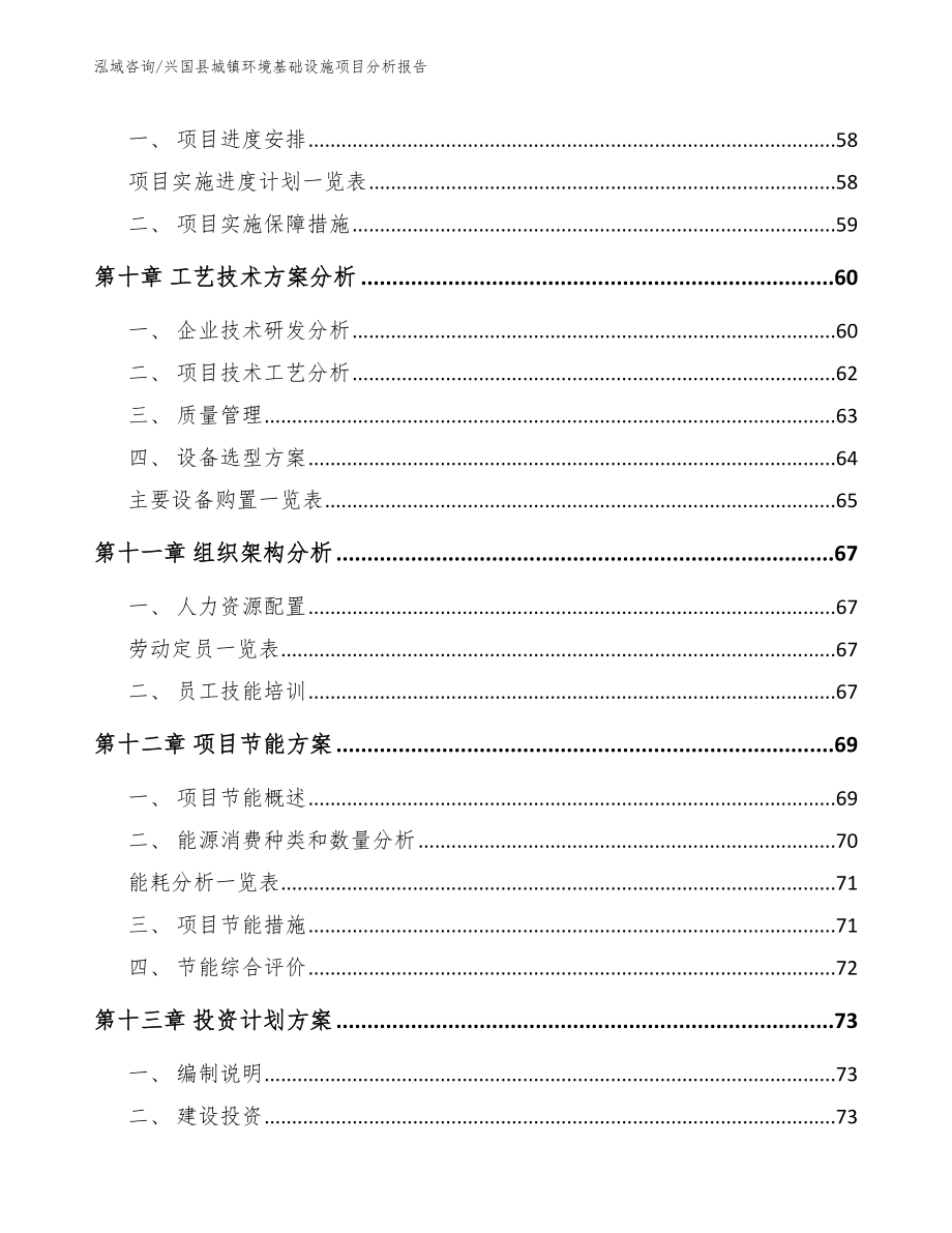 兴国县城镇环境基础设施项目分析报告_范文模板_第4页