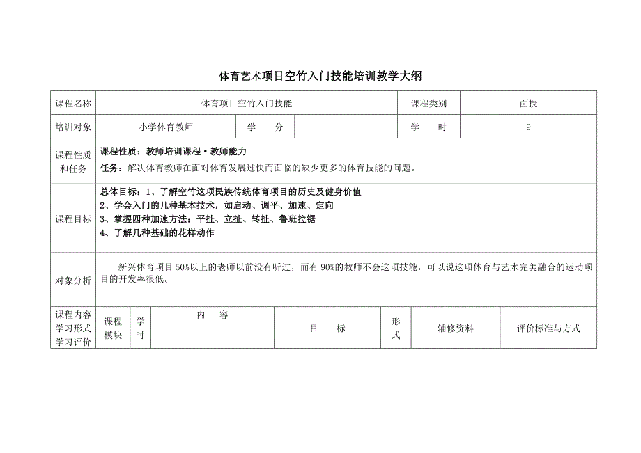 小学体育空竹课程开发项目申请书及实施方案-东华周圣_第4页