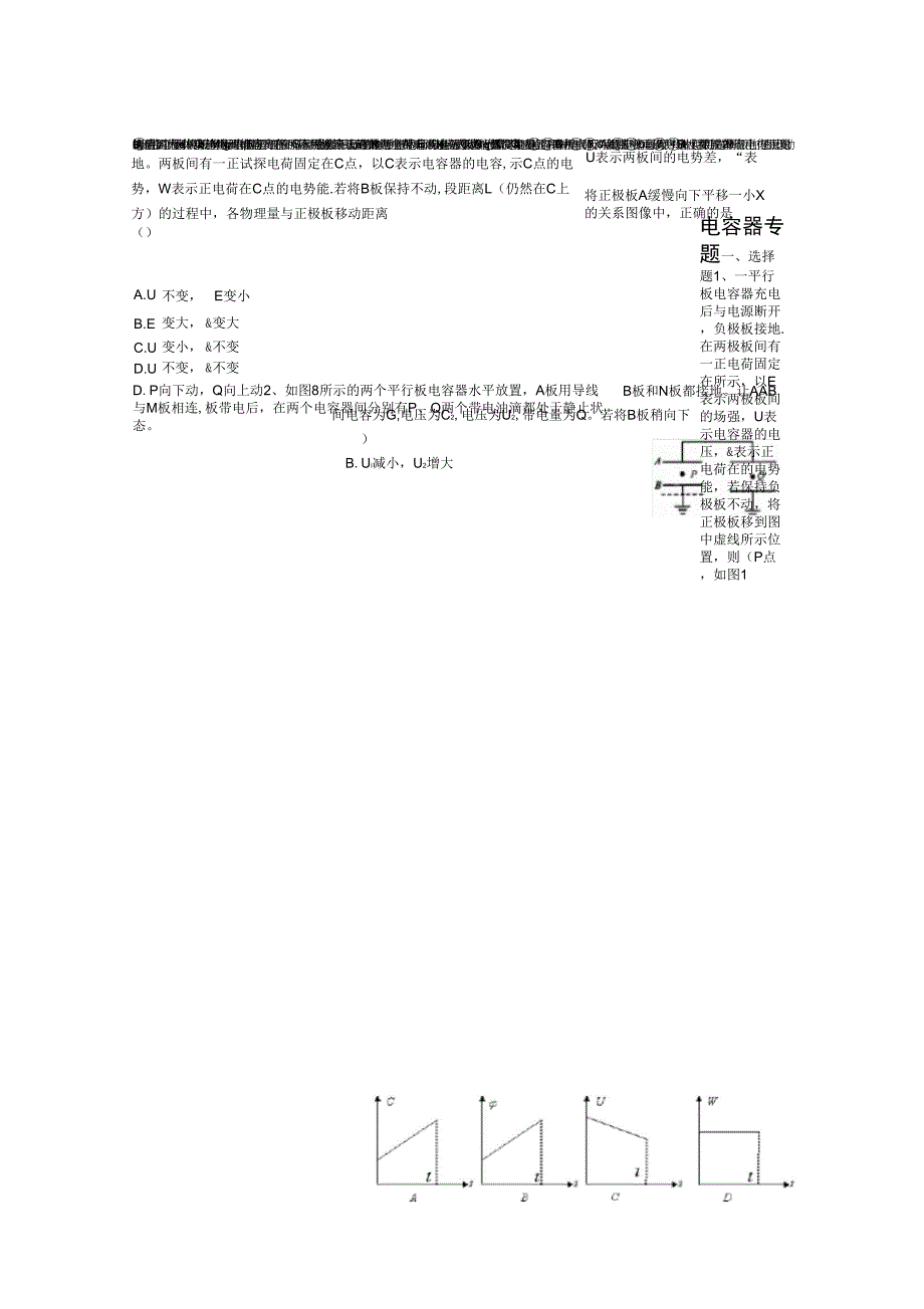 电容器专题训练_第1页