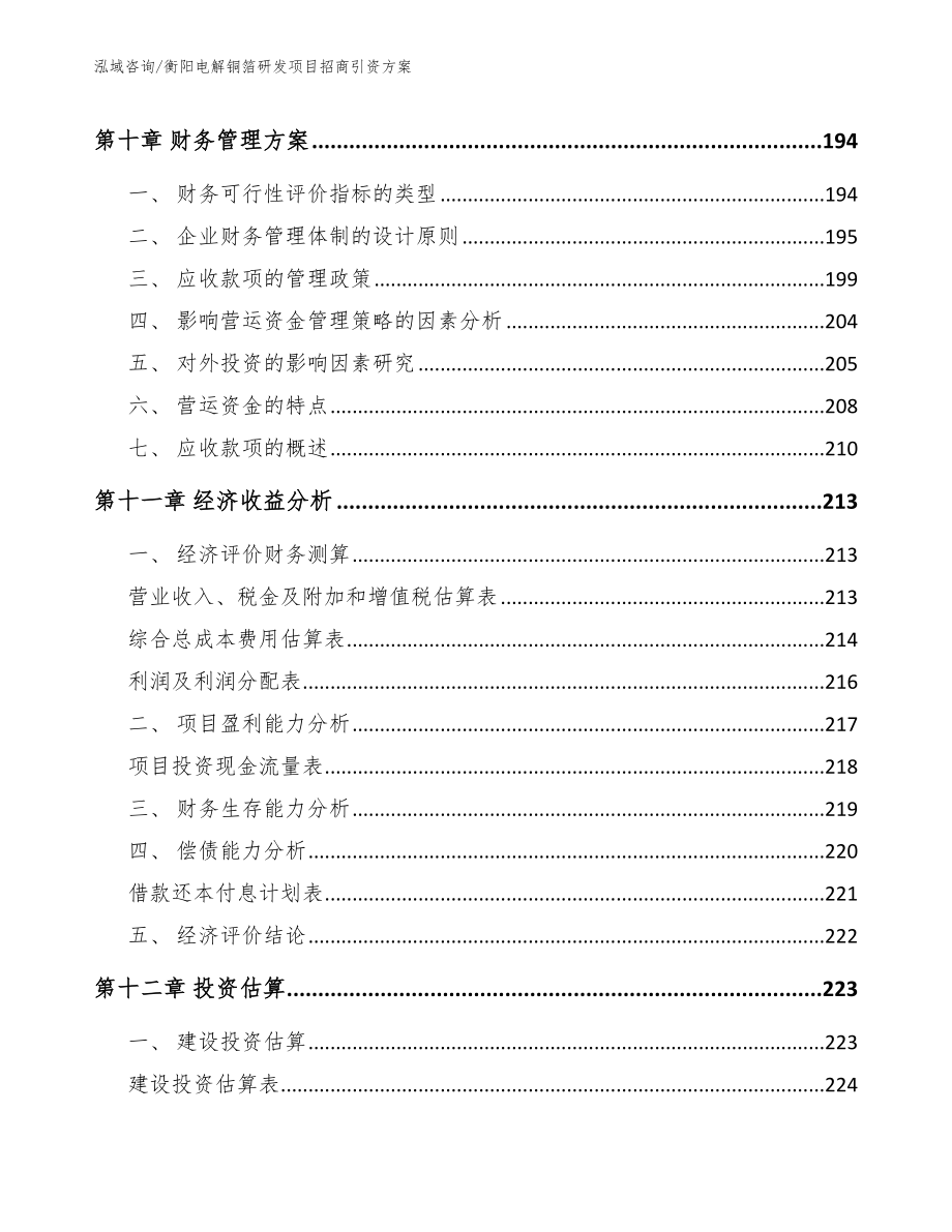 衡阳电解铜箔研发项目招商引资方案【模板参考】_第4页