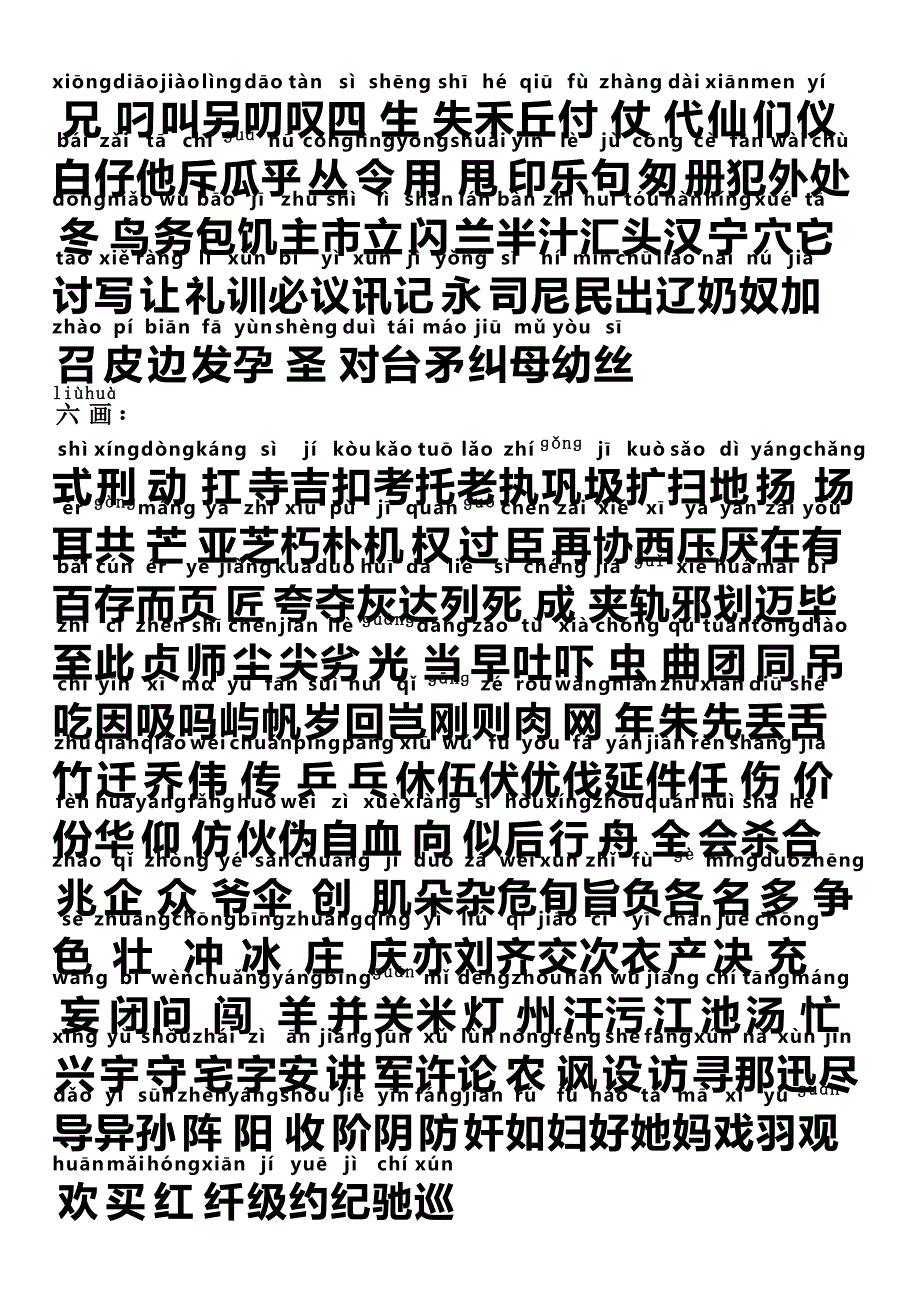最新小学3500个常用汉字表带拼音_第2页
