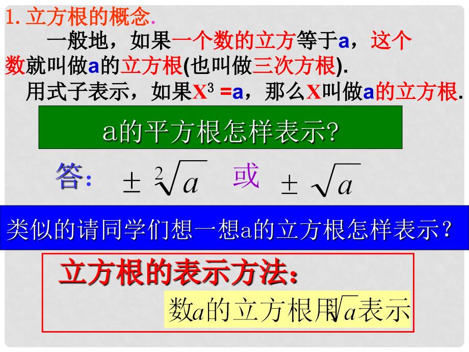 浙江省慈溪市横河初级中学七年级数学上册 3.3立方根课件 浙教版_第4页