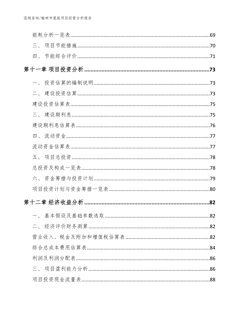 榆树市氢能项目经营分析报告_范文参考_第4页