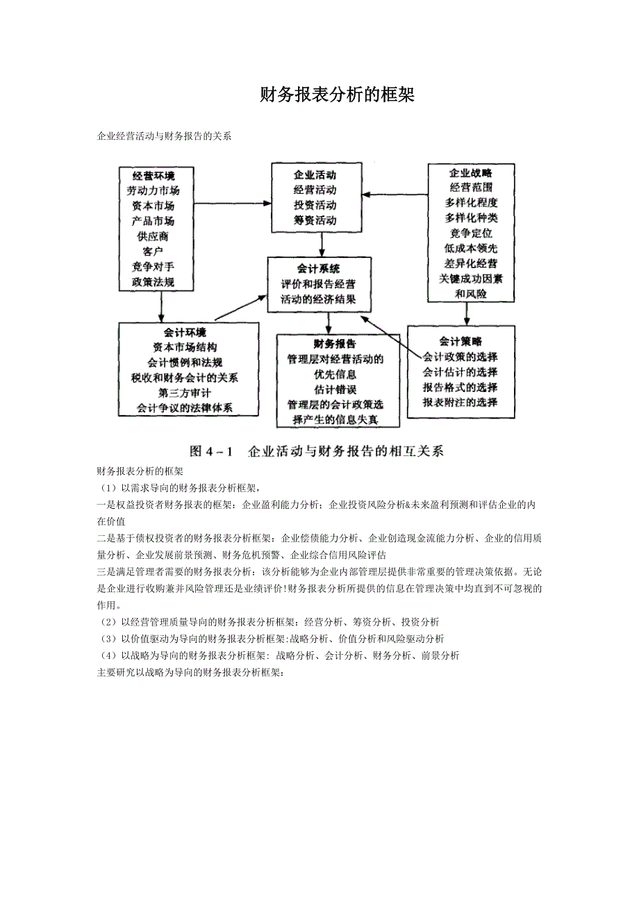 财务报表分析的框架_第1页