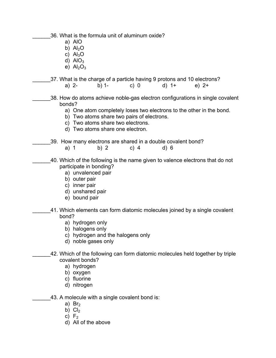 CHEMISTRY TEST - Horton High School：化学测试-霍顿高中_第5页