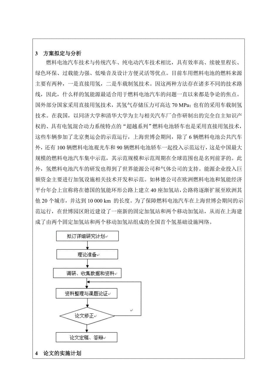 汽车：开题报告参考格式(新)_第5页