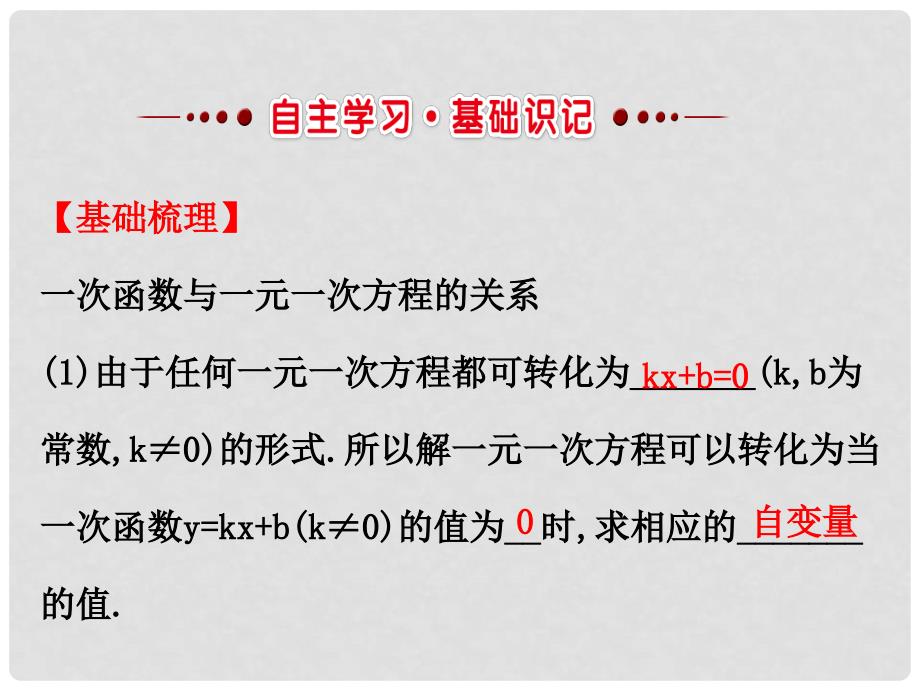 八年级数学下册 第19章 一次函数 19.2 一次函数 19.2.3 一次函数与方程、不等式课件1 （新版）新人教版_第2页