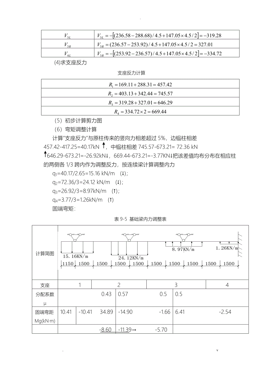 条形基础计算书_第4页