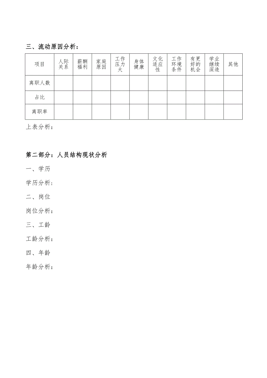 人力资源月度分析报告_第2页