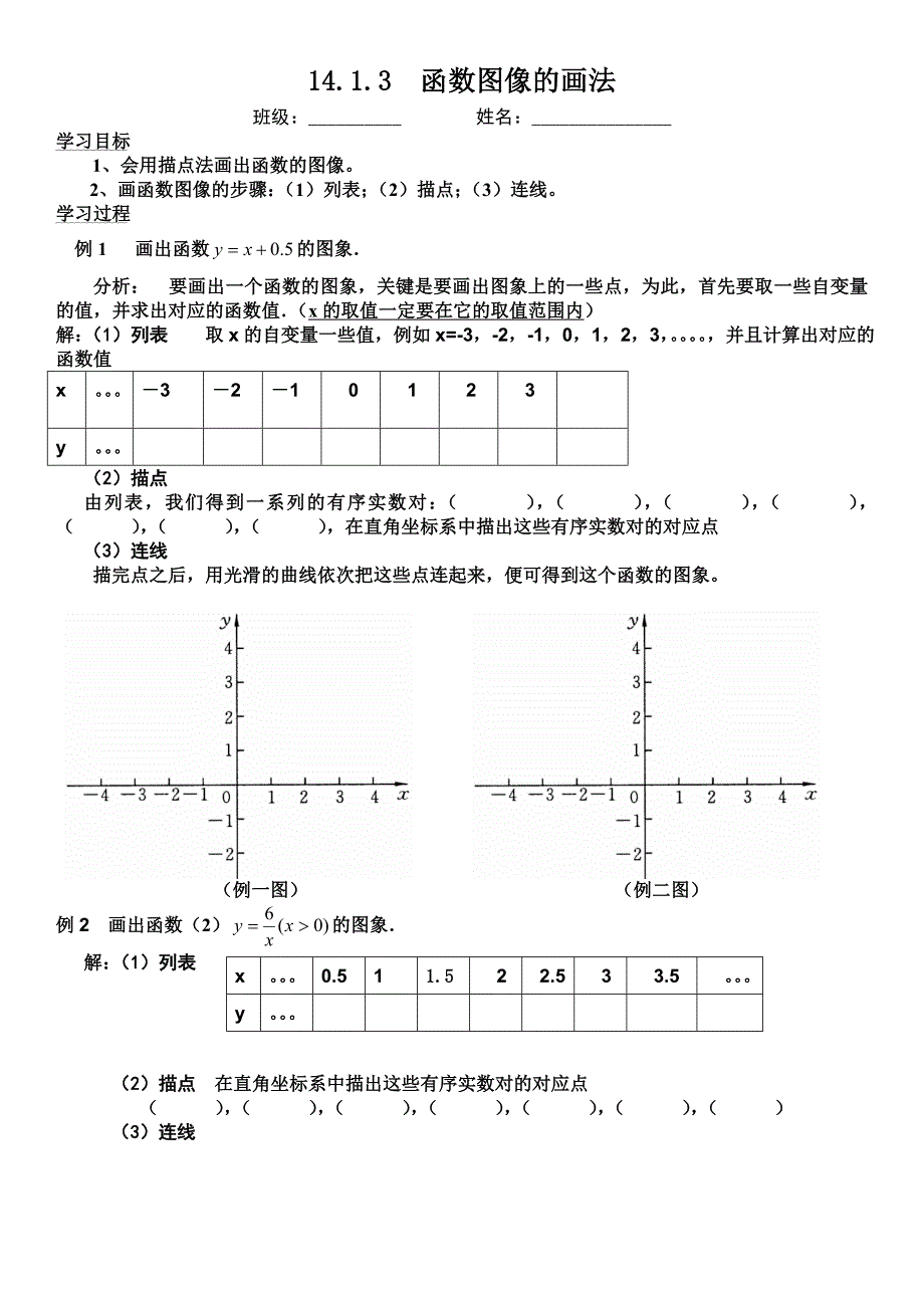 函数的图像的画法导学案副本_第1页