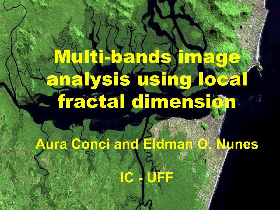 Fractal Dimension for Multiband Imaes多波段图像的分形维数_第1页