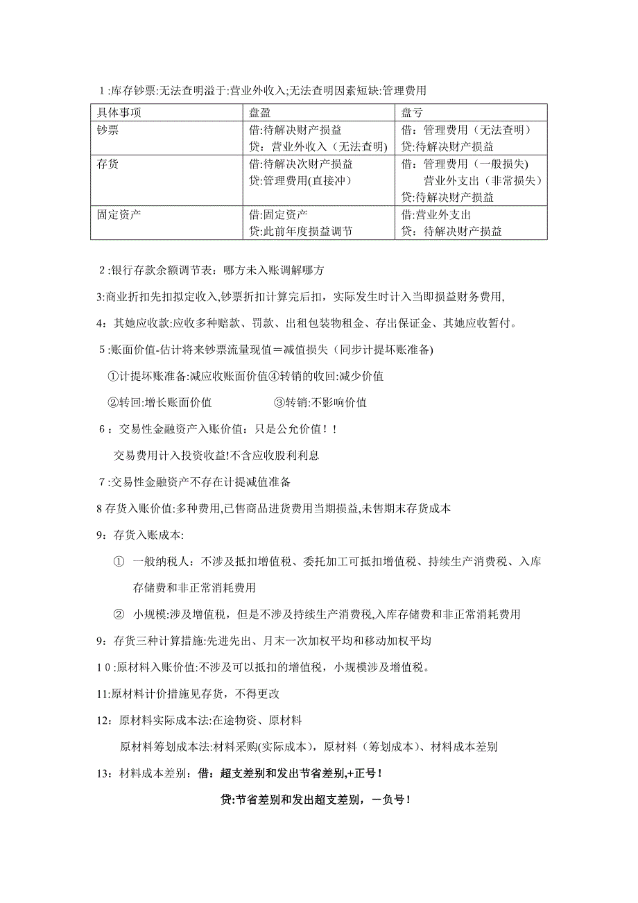 会计实务零碎点总结_第1页