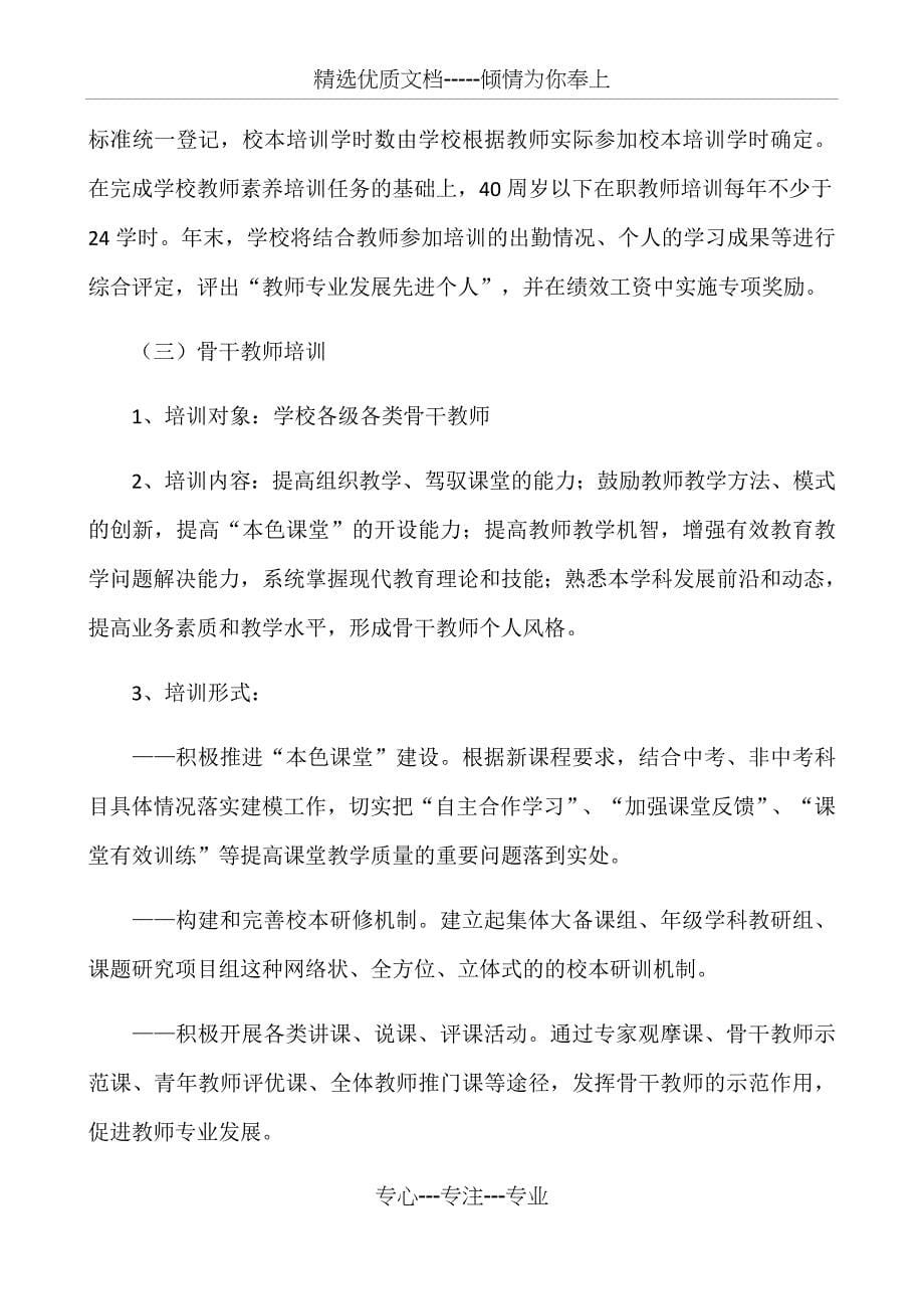 2018学年度教师培训方案_第5页