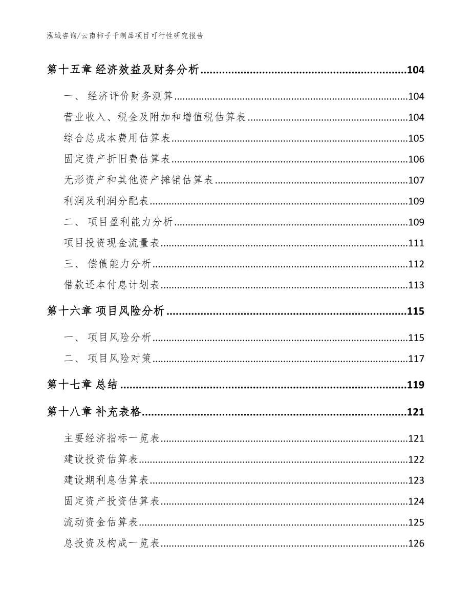 云南柿子干制品项目可行性研究报告_参考范文_第5页