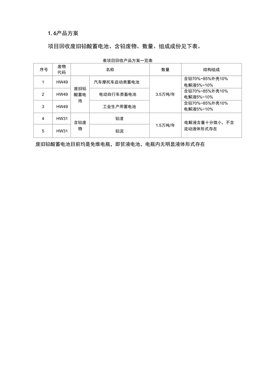 年回收5万吨废旧蓄电池含铅废物项目可行性实施报告_第3页