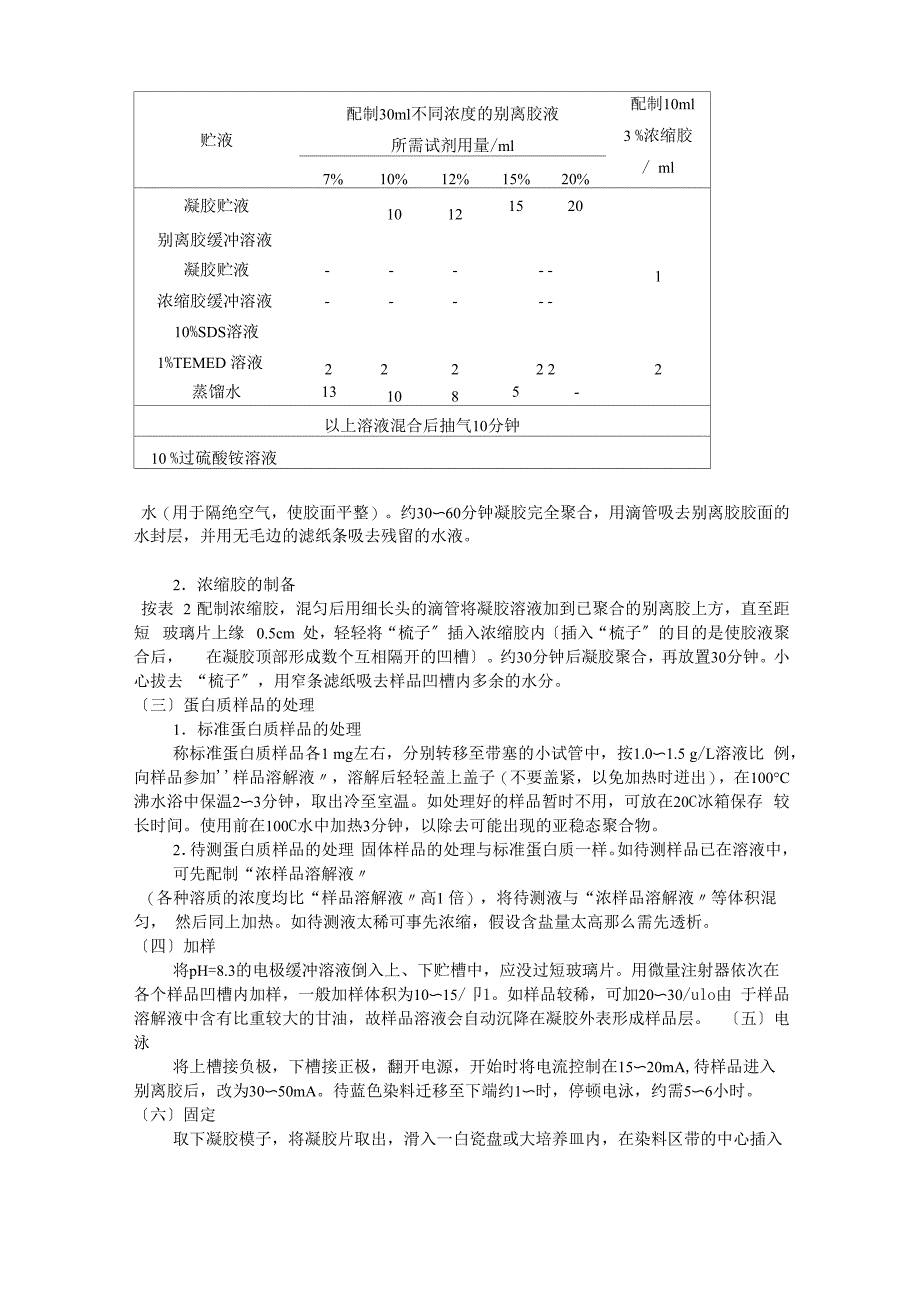 实验二十五sds聚丙烯酰胺凝胶电泳_第4页