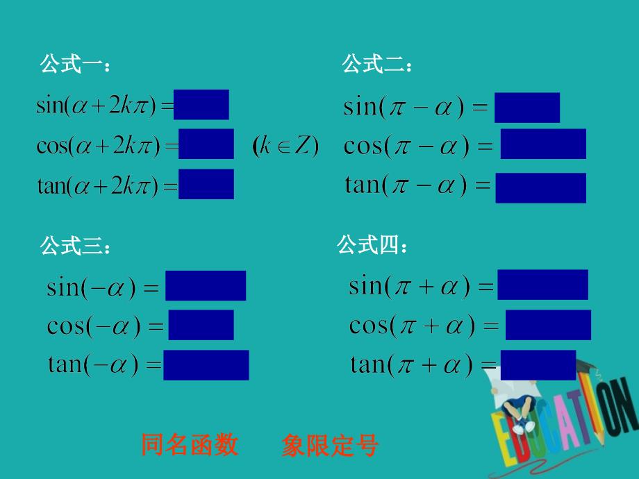 江苏省启东市高中数学第一章三角函数1.3三角函数的诱导公式二课件新人教A版必修4_第2页