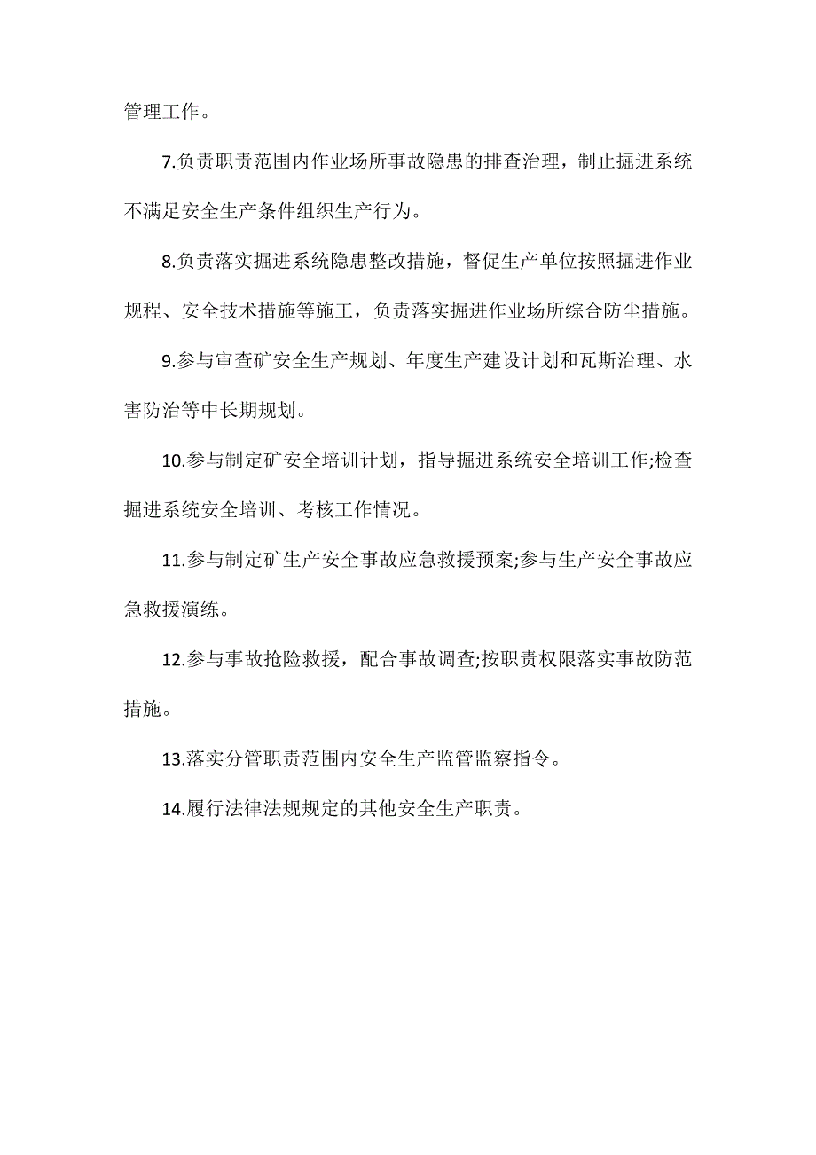 掘进副矿长安全生产责任制范本_第2页