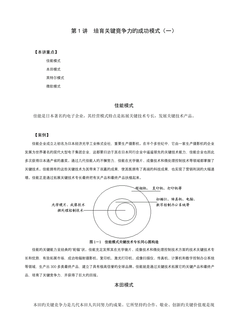 培育核心竞争力的成功模式资料_第1页