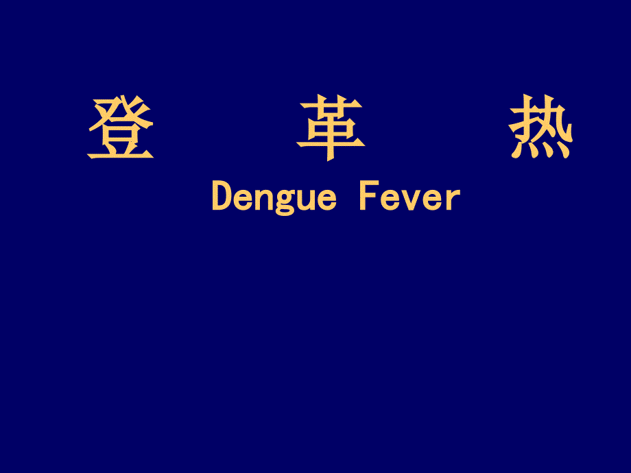 登革热DengueFever_第1页