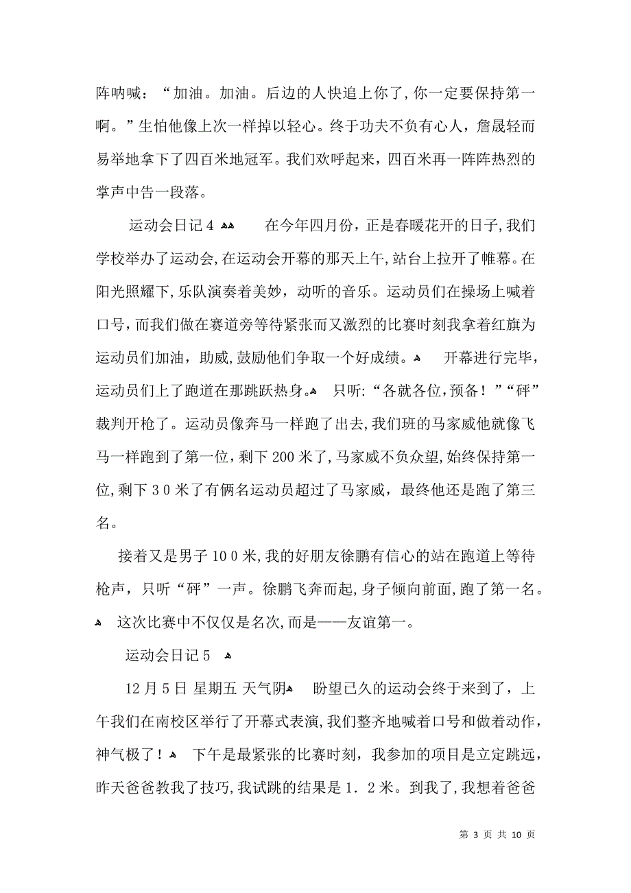 运动会日记集合15篇2_第3页