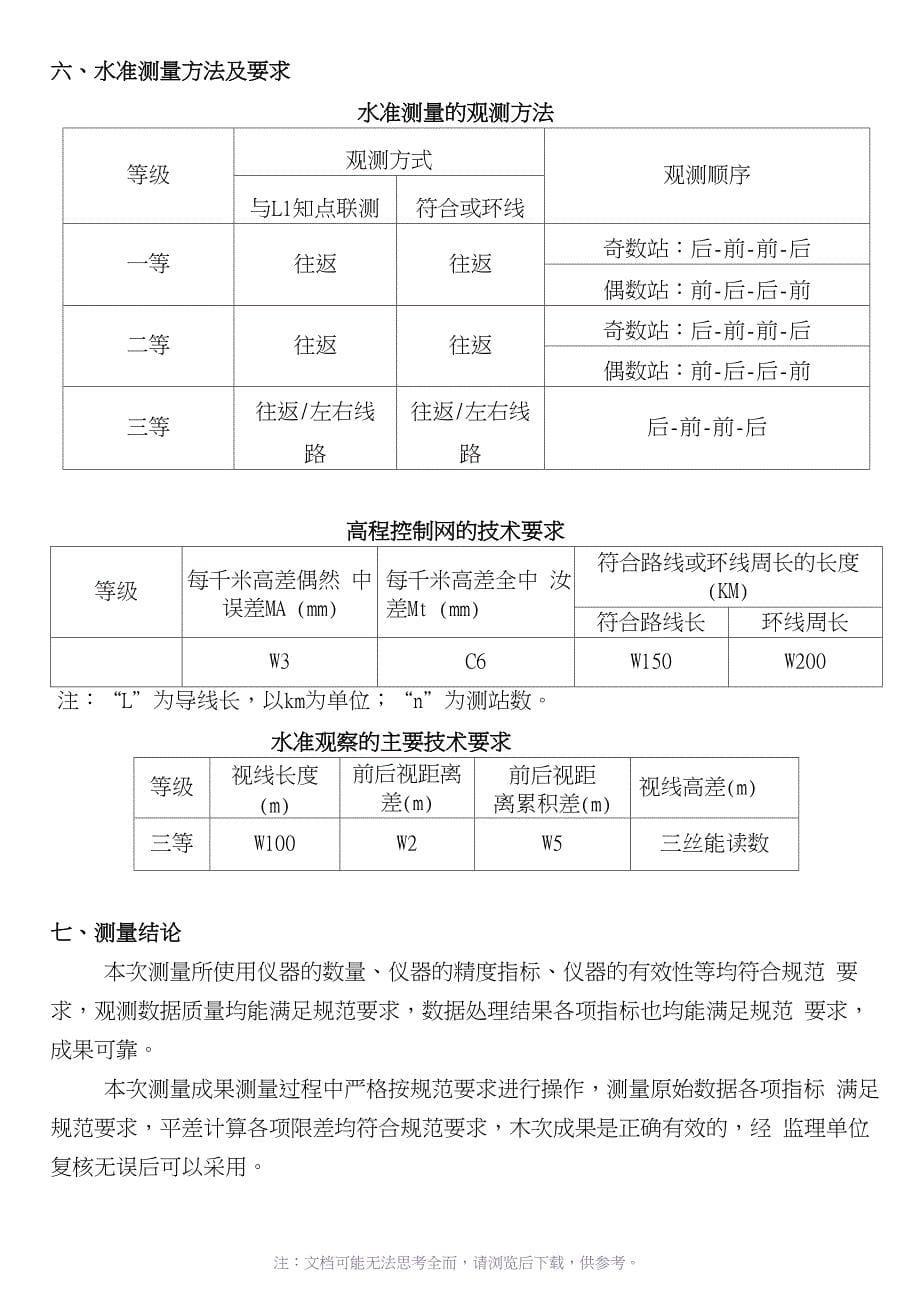 水准测量成果书报告_第5页