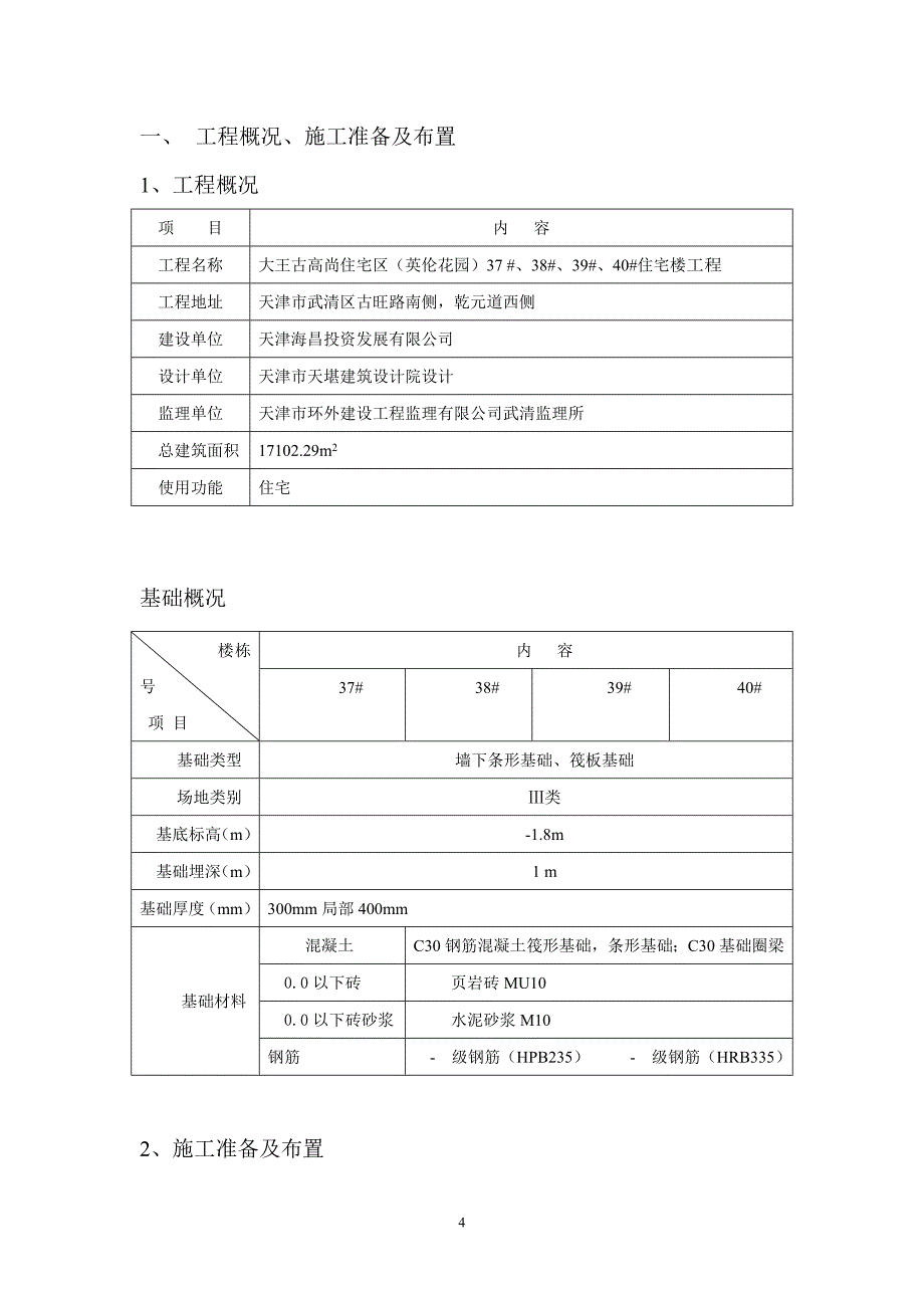 高尚住宅楼施工组织设计方案.doc_第4页