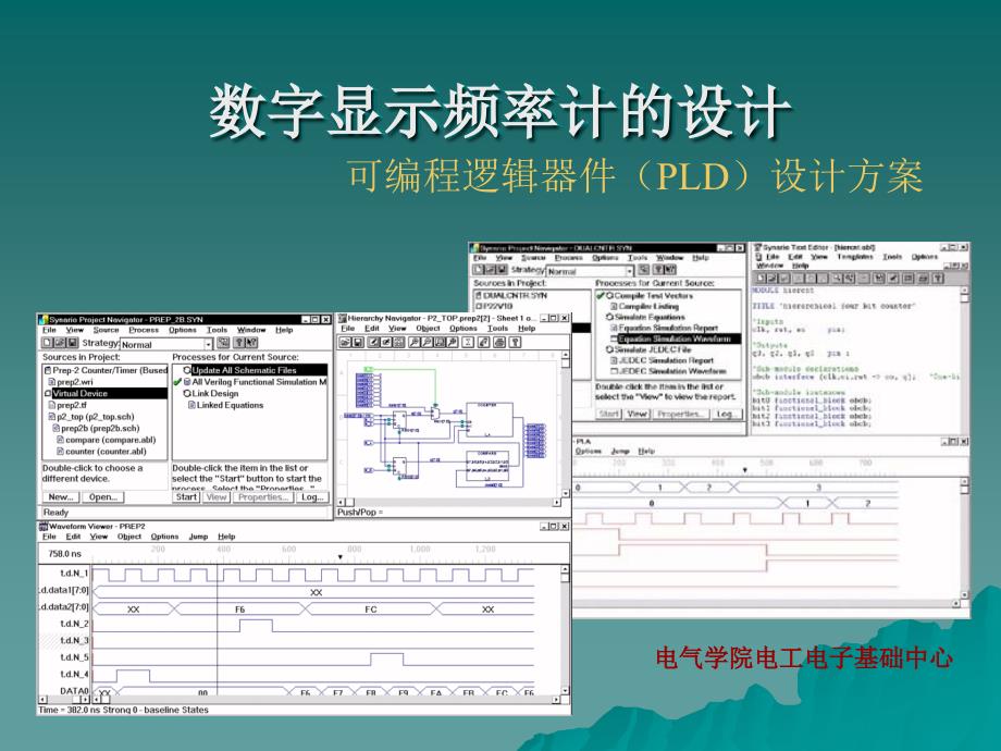 数字显示频率计的设计.ppt_第1页