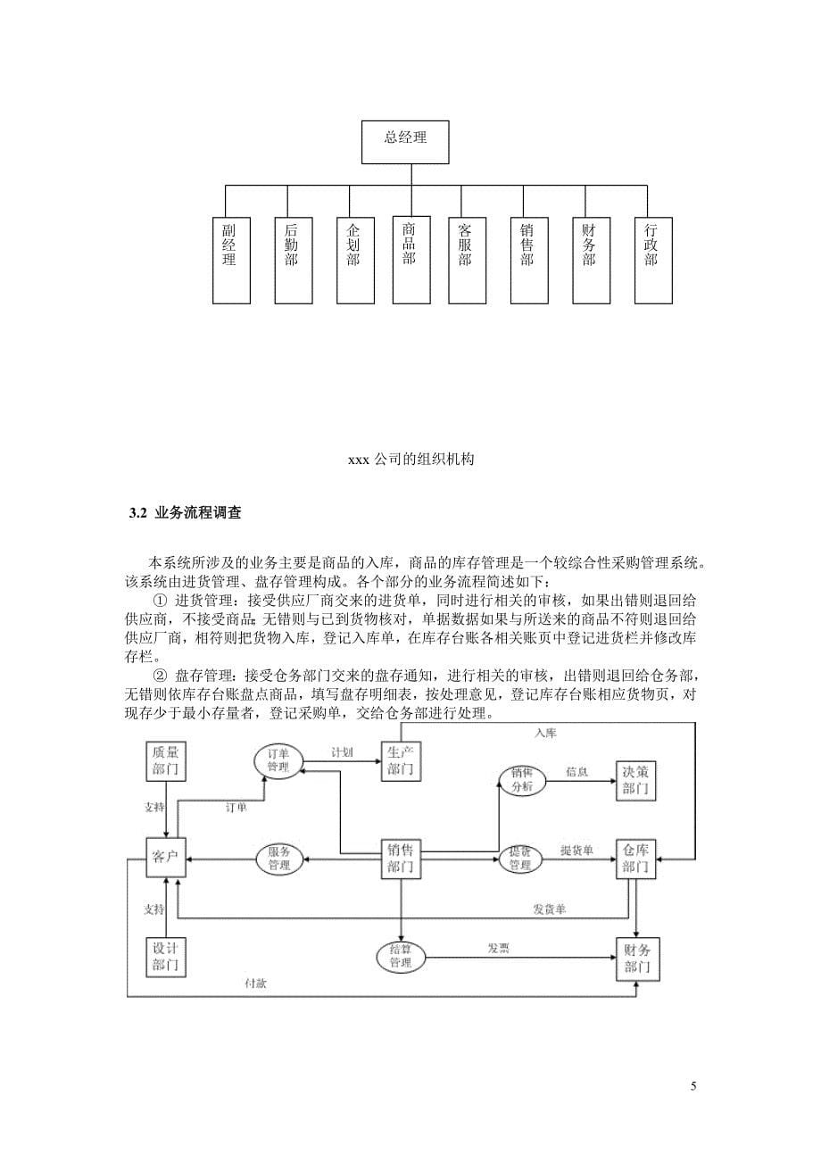 超市采购管理系统设计说明书.doc_第5页