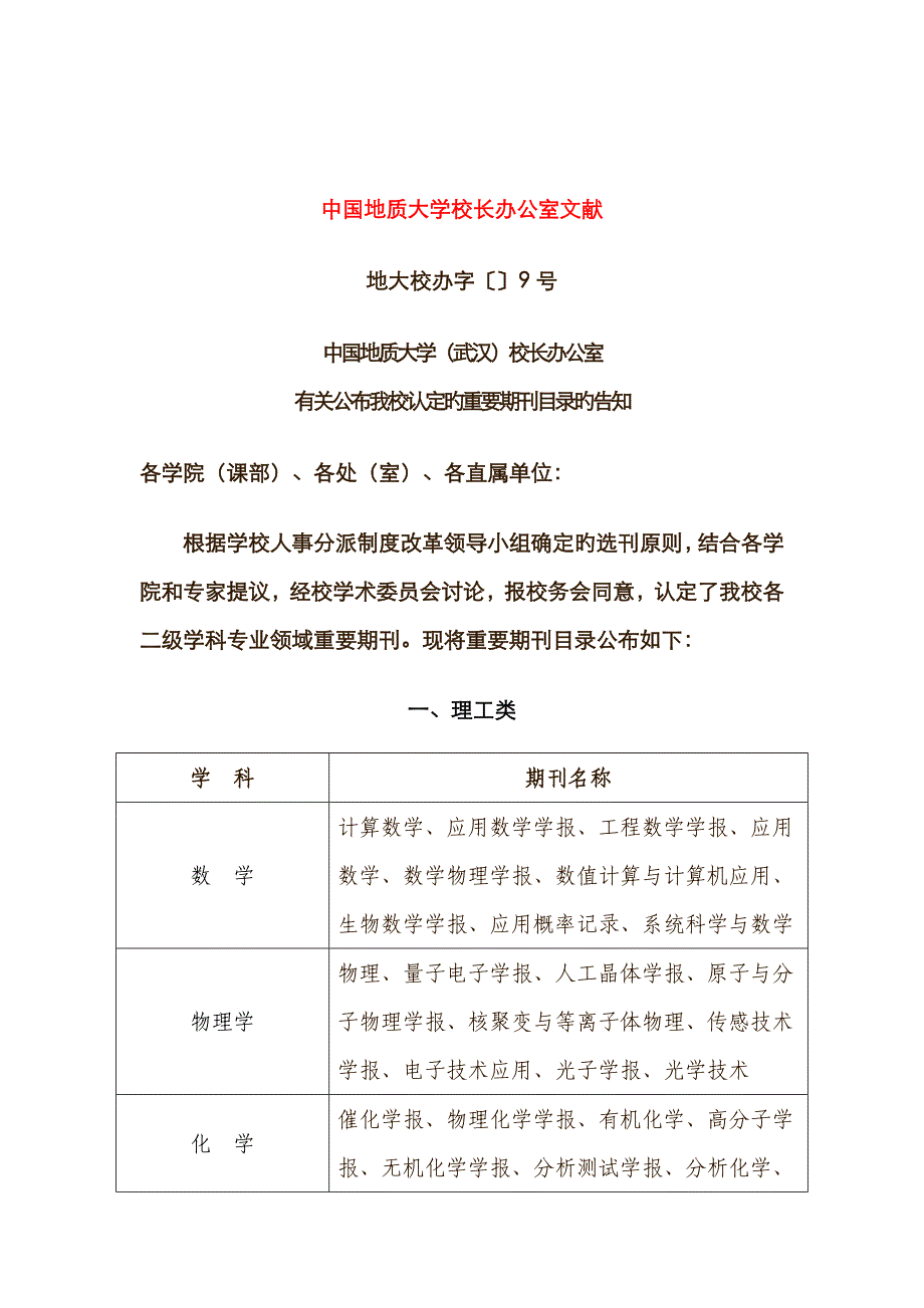 地大认可的重要期刊_第1页