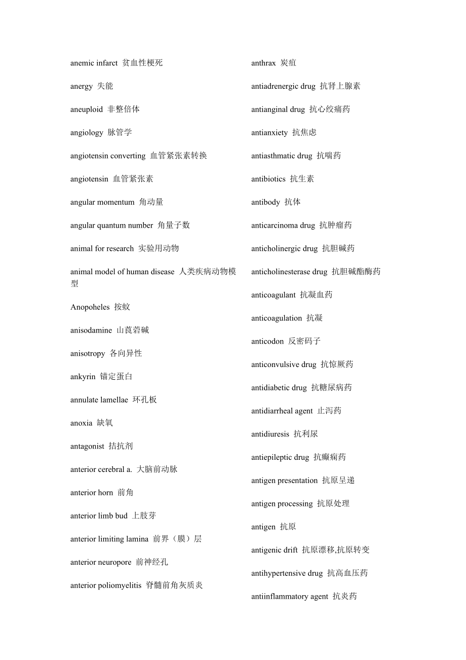 临床医学比较常用的一些医学英语_第4页