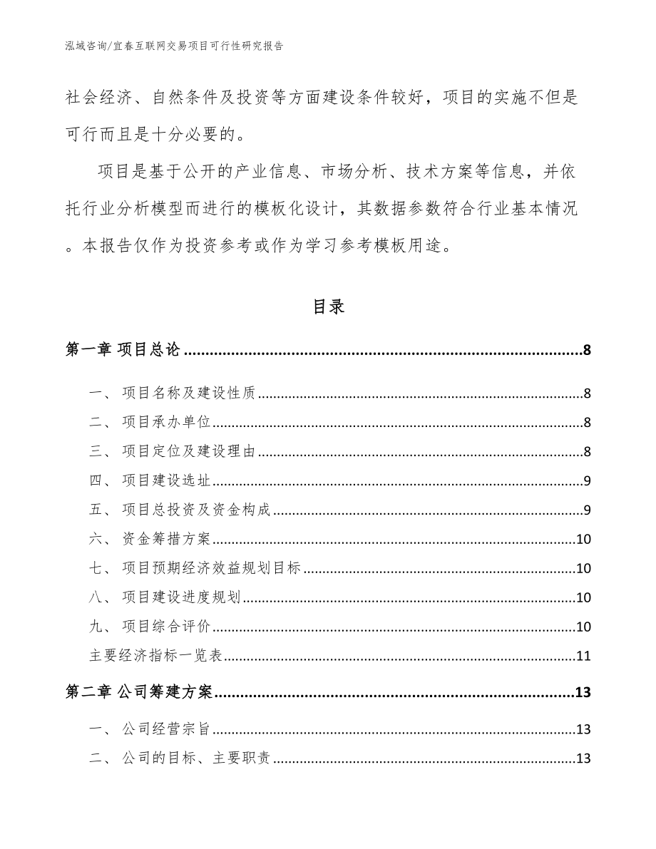 宜春互联网交易项目可行性研究报告参考范文_第3页