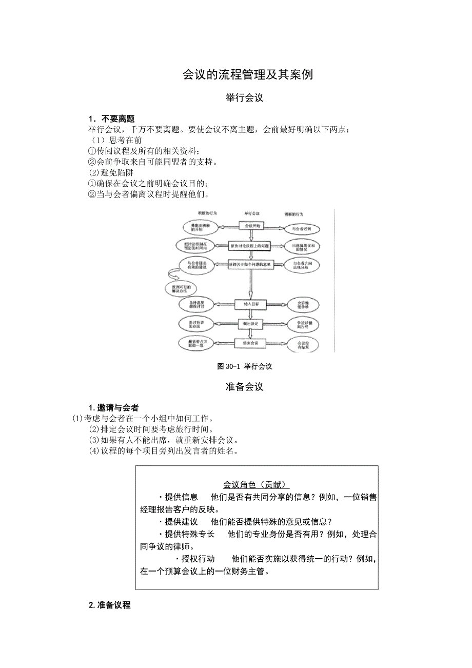 会议的流程管理及其案例_第1页